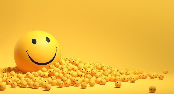 Photo gratuit arrangement d'émojis pour la journée mondiale du sourire