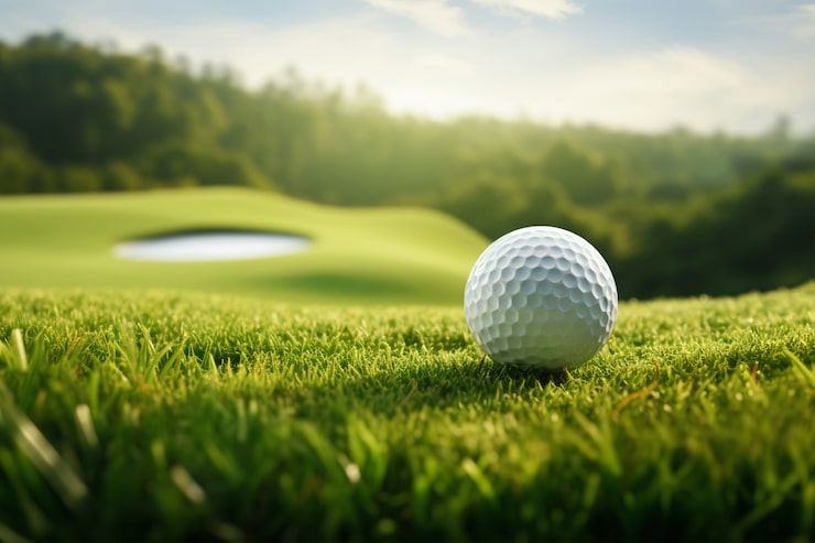 Photo gratuit la balle de golf sur le terrain