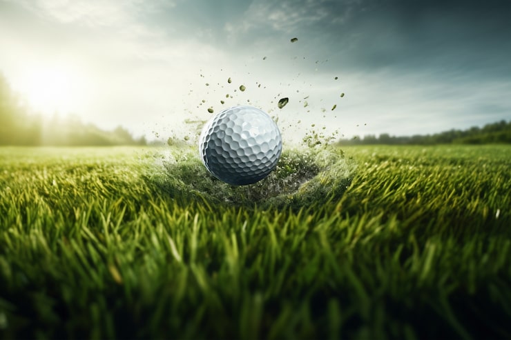 Photo gratuit la balle de golf sur le terrain