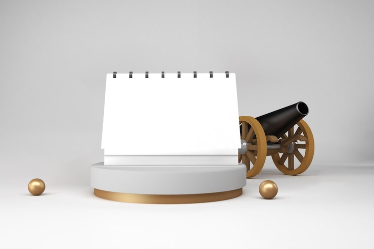 Photo gratuit calendrier du ramadan recto en fond blanc