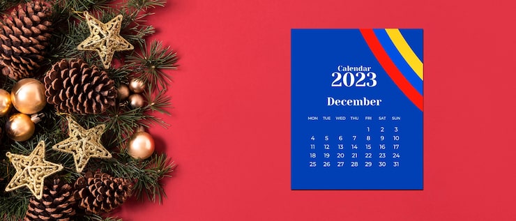 Photo gratuit calendrier de noël colombien pour 2023