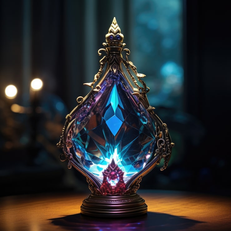 Photo gratuit conception de lampe avec un style fantastique