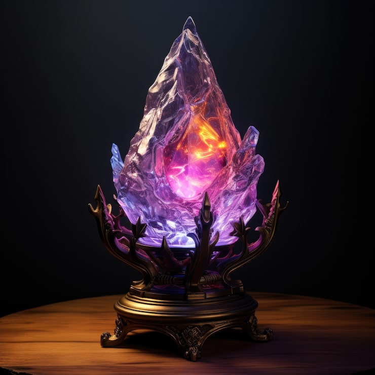 Photo gratuit conception de lampes lumineuses futuristes et fantastiques