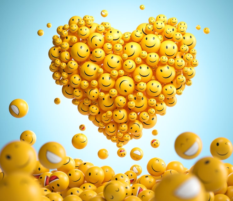 Photo gratuit emojis de la journée mondiale du sourire
