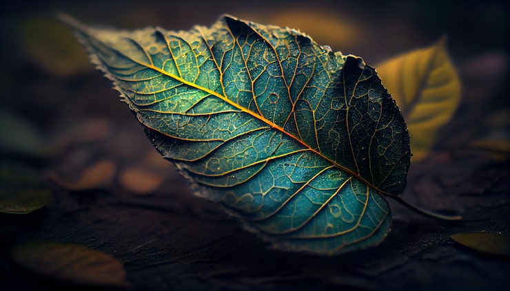 Photo gratuit les feuilles d'automne fraîches révèlent un motif organique vibrant généré par l'ia
