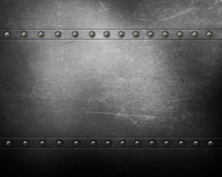 Photo gratuit fond de texture métallique avec rivets