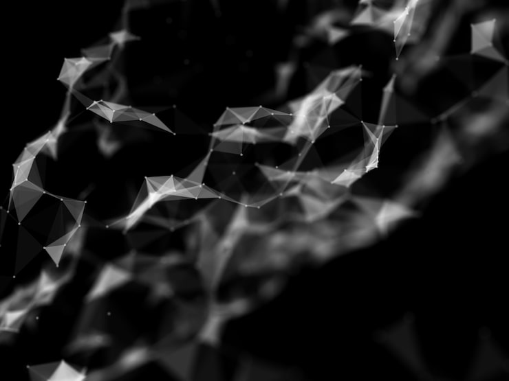 Photo gratuit formes géométriques fluides abstraites 3d