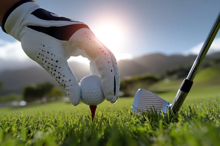 Photo gratuit gant de golf blanc généré par ia