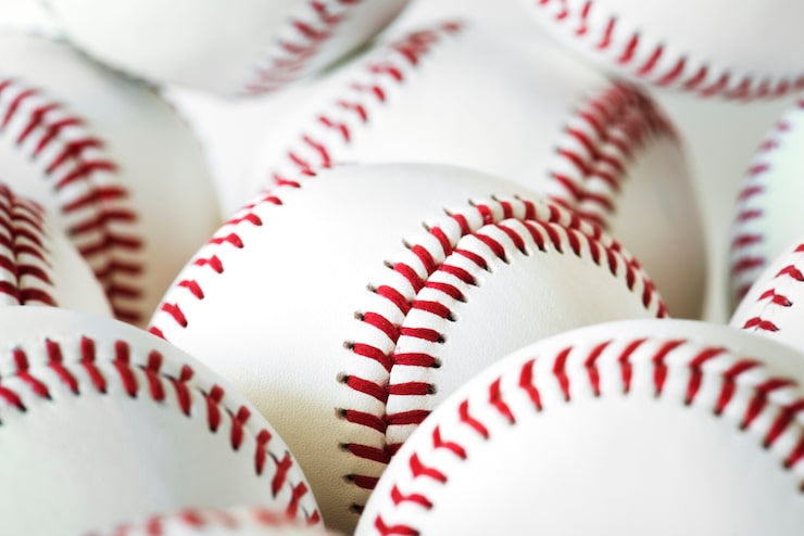 Photo gratuit gros plan de baseball