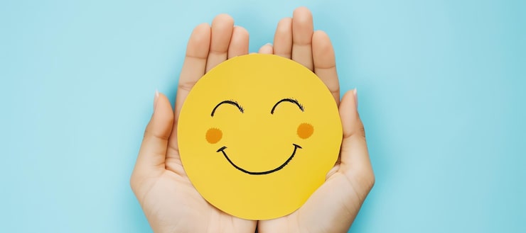 Photo gratuit ia de smiley jaune générée