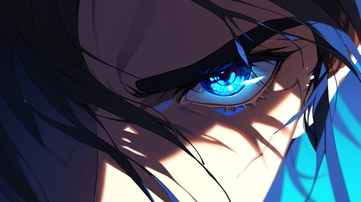 Photo gratuit l'illustration des yeux de l'anime