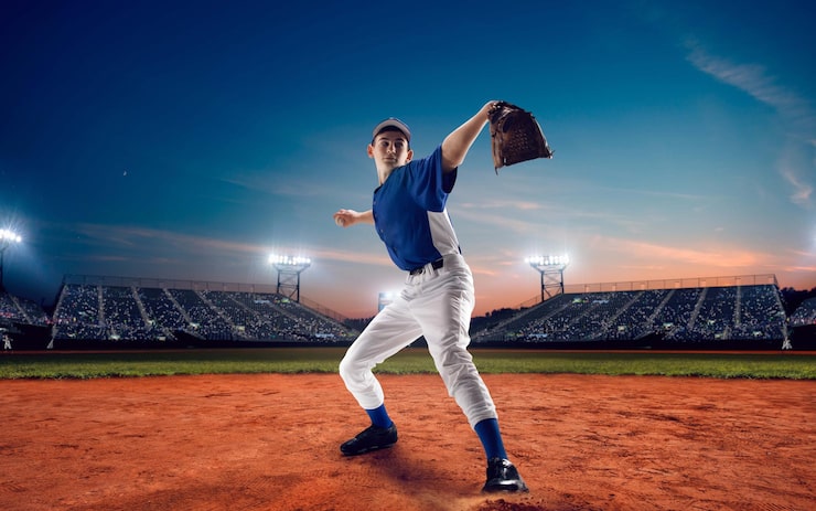 Photo gratuit des joueurs de baseball professionnels