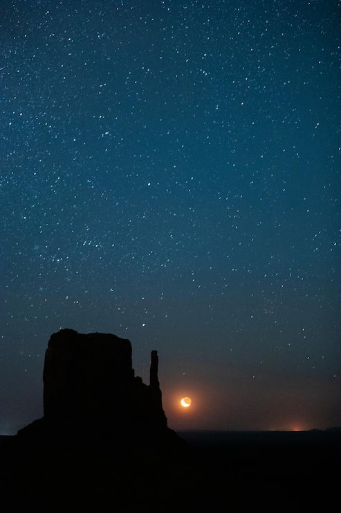 Photo gratuit moonrise