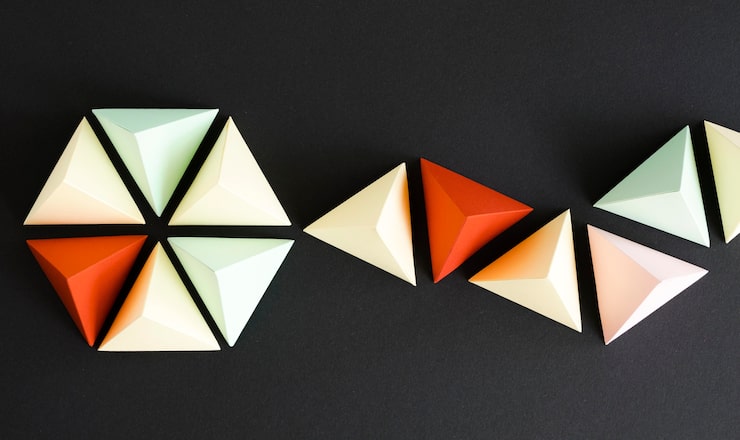 Photo gratuit origami en papier