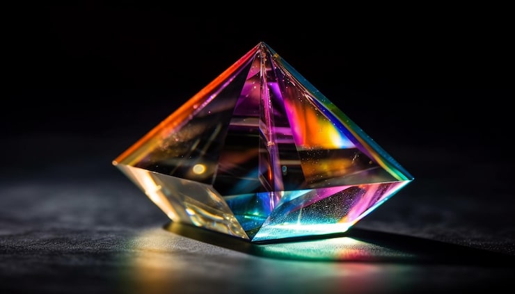 Photo gratuit la pierre précieuse brillante reflète l'élégance cristalline multi ed générée par l'ia