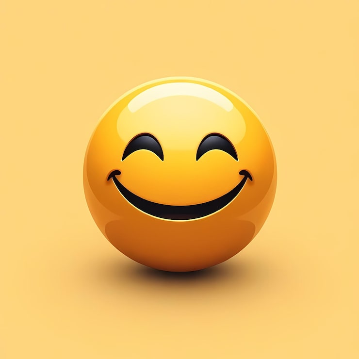 Photo un smiley jaune avec un sourire dessus