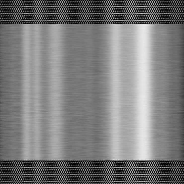 Photo texture métal brossé brillant