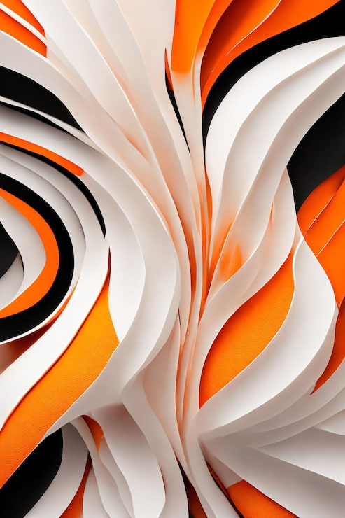 Foto abstrakt orange og hvid baggrund