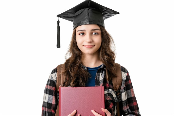 Bild fotografi av professionell universitetsstudent på universitet