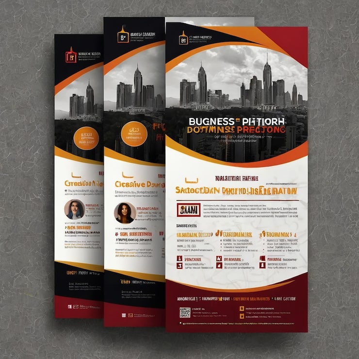 Foto kreativt erhvervs flyer design