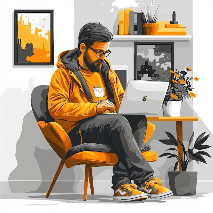 Foto teknisk konsulent cybersikkerhedsekspert en illustration