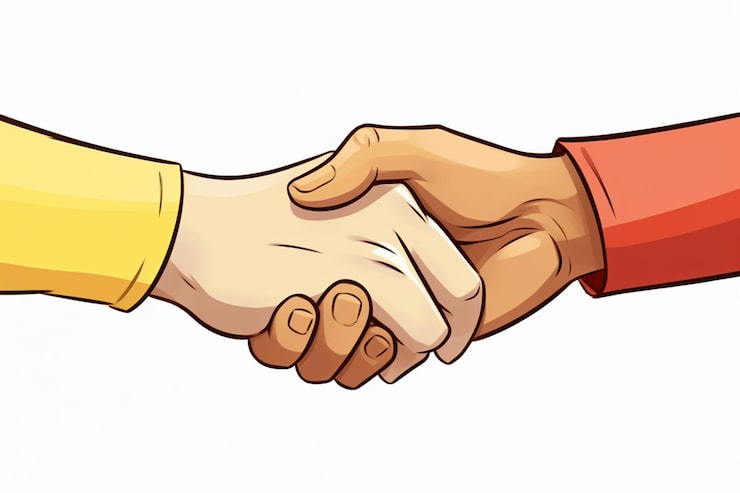 Foto vriendschapsdag achtergrond met handsteun