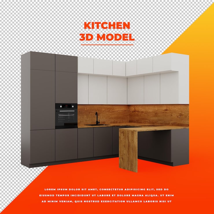 PSD 3d izole model