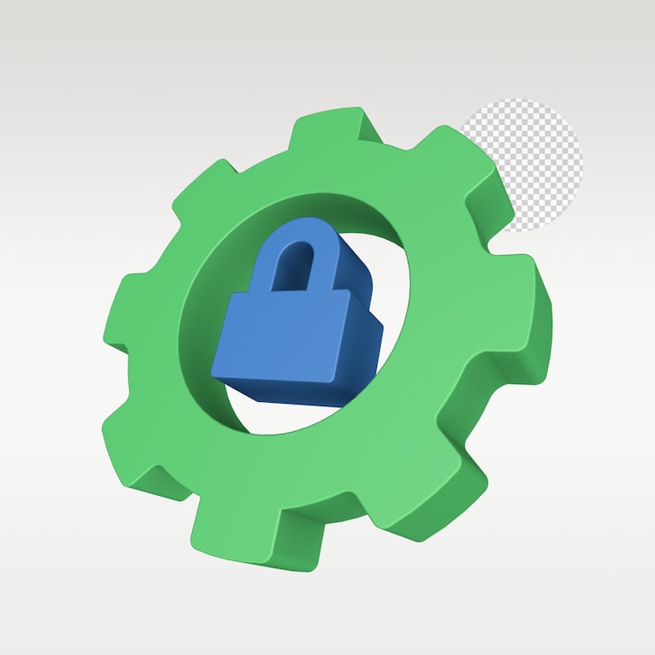 PSD 3d render databehandlingsikon symbol