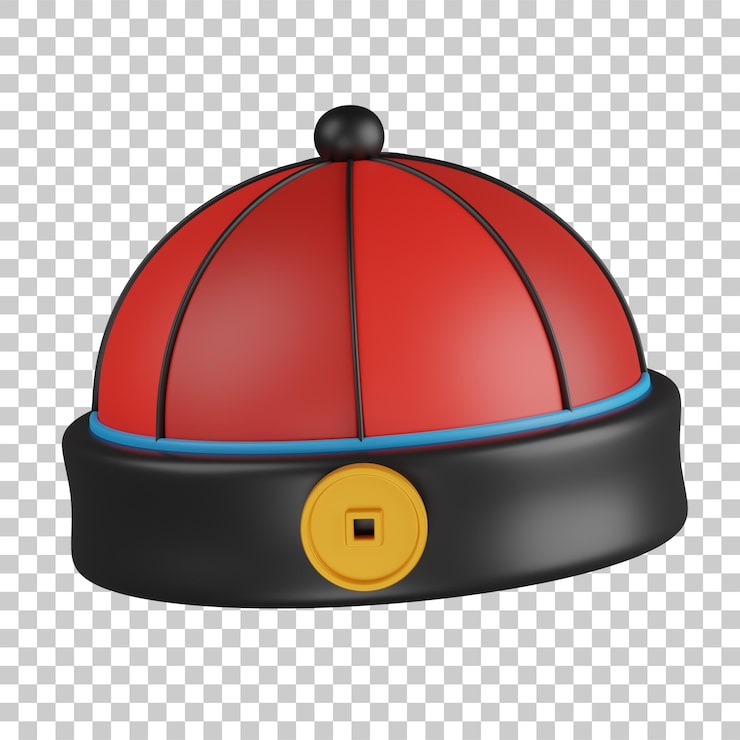 PSD 3d-render kinesisk hatt illustration