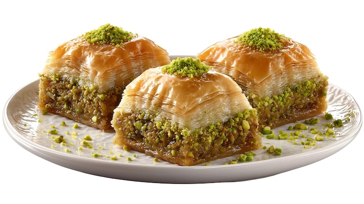 PSD antep fıstıklı lezzetli baklava