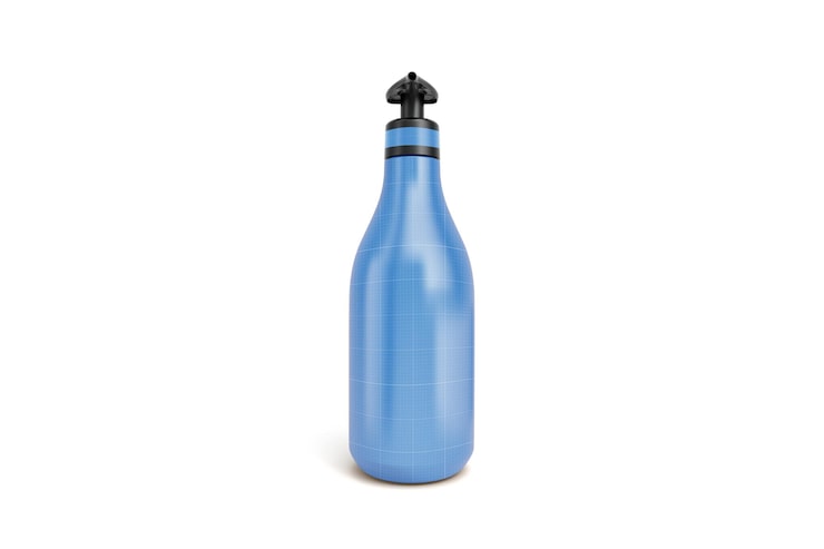 PSD blå plastik pumpeflaske