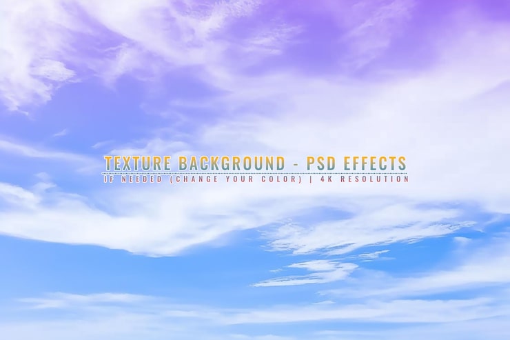 PSD 透明背景上的蓝天白云