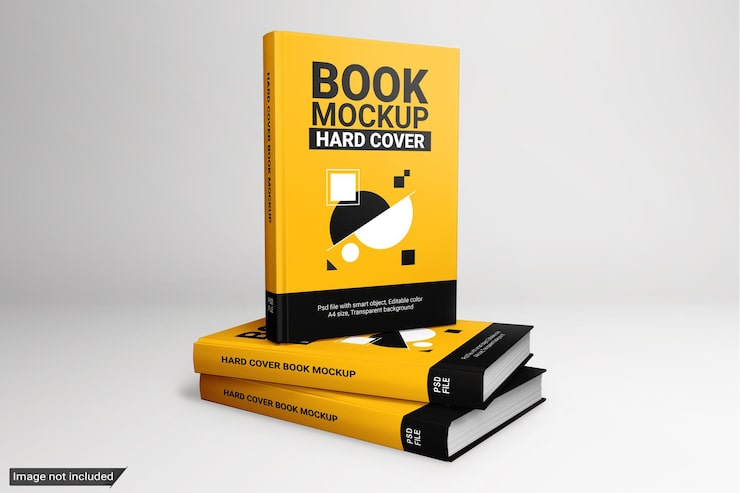 PSD bokmockup hårt omslag
