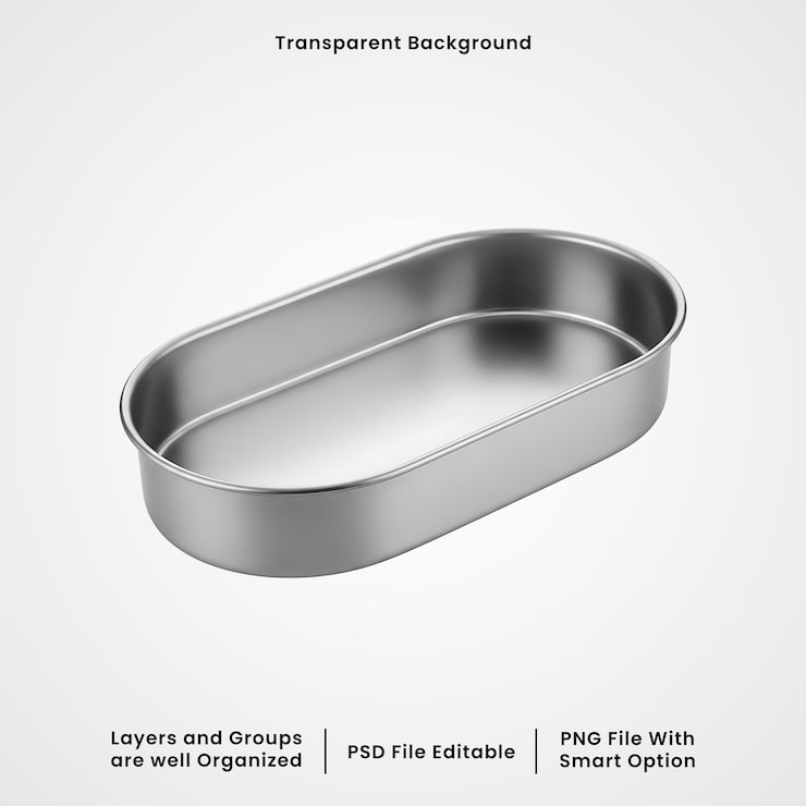 PSD boş oval metal fırın tepsisi