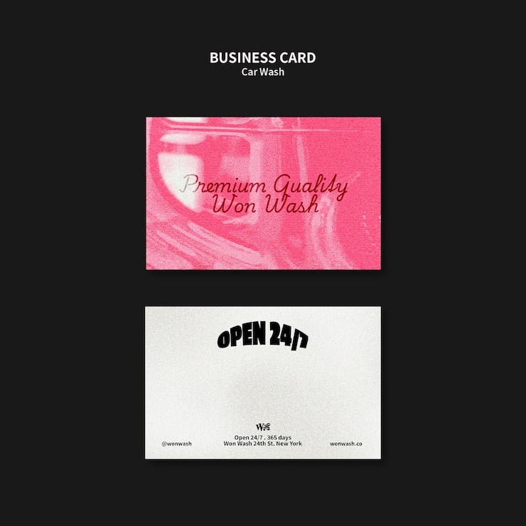 Car wash template design