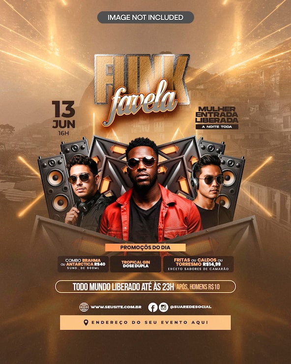 PSD club event funk flyer plakat feed
