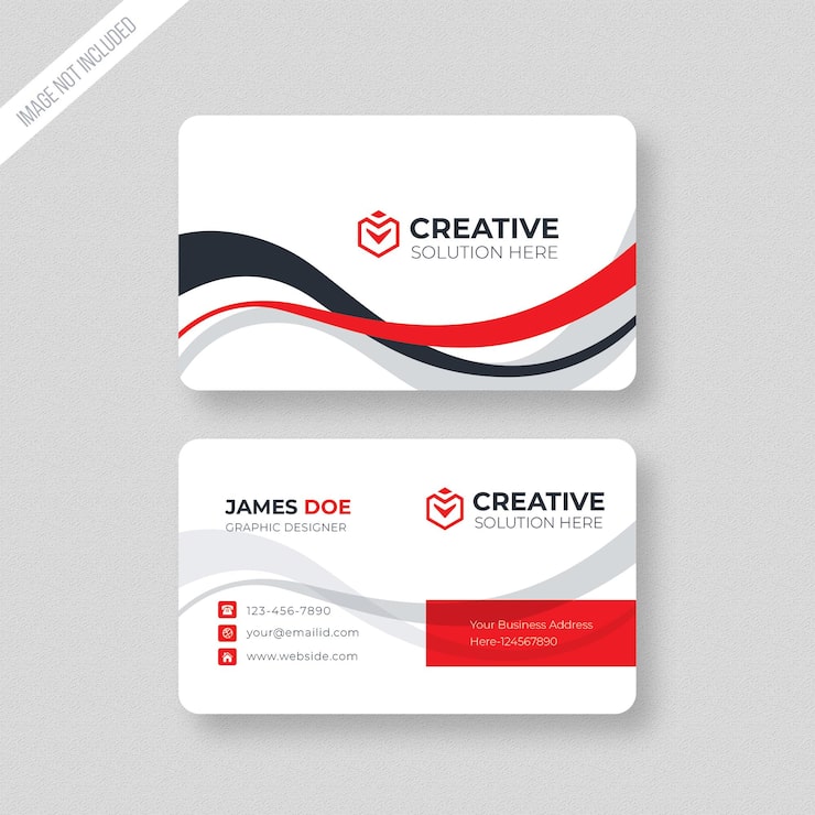 PSD creatief en modern visitekaartje