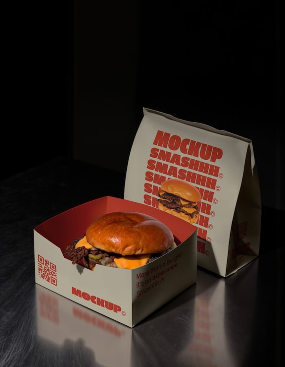 Delicious food restaurant mockup