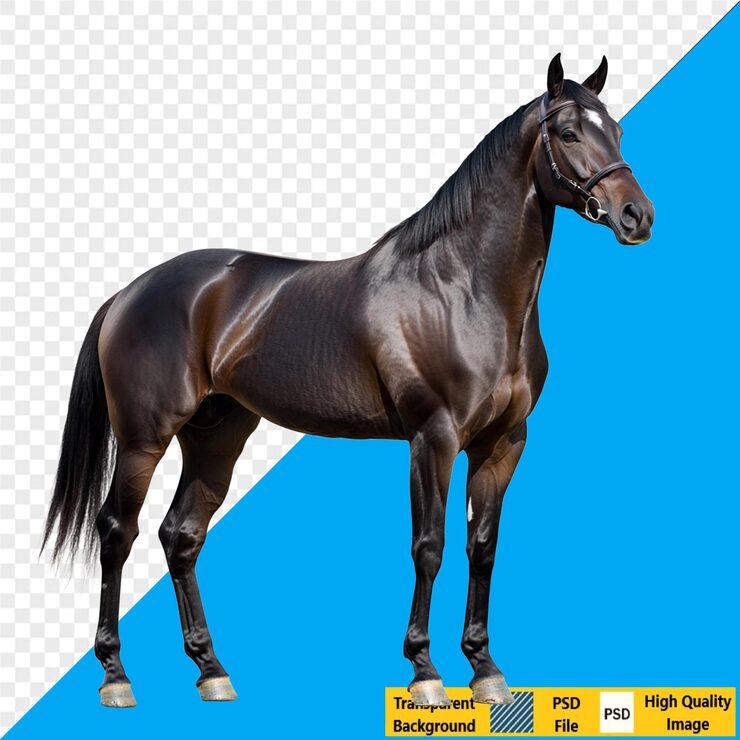 PSD elegant brun hest