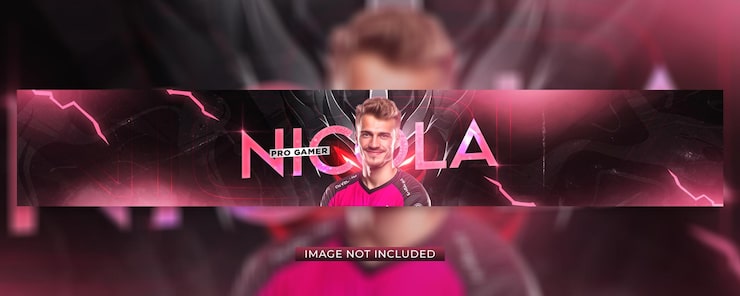 PSD esports gaming youtube banner skabelon