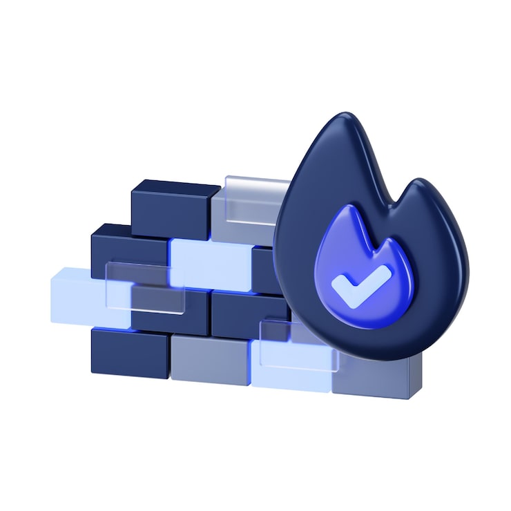 PSD firewall 3d-ikon devicely