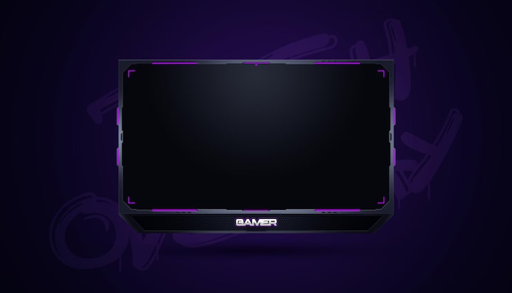 PSD gaming twitch stream overlay. (gaming twitch stream overlay) dit is een overlapping van de huidige versie van twitch.