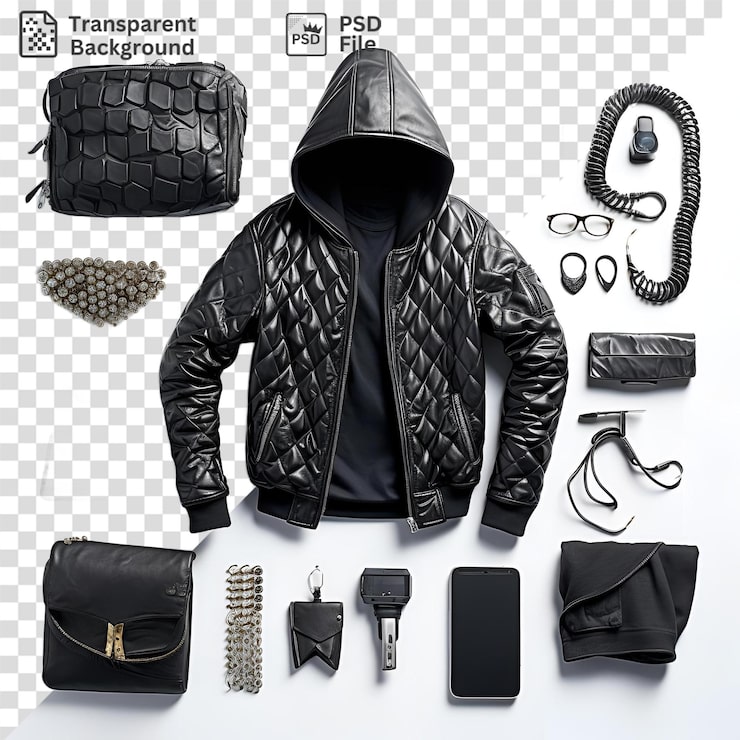PSD geïsoleerde hacker-items op een transparante achtergrond