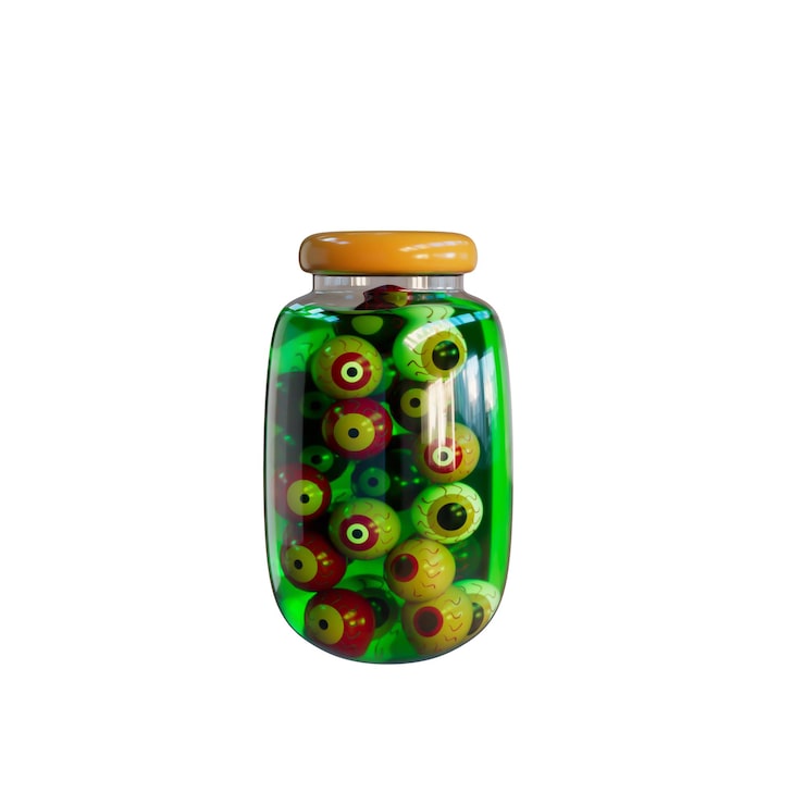 PSD halloween 3d illüstrasyon