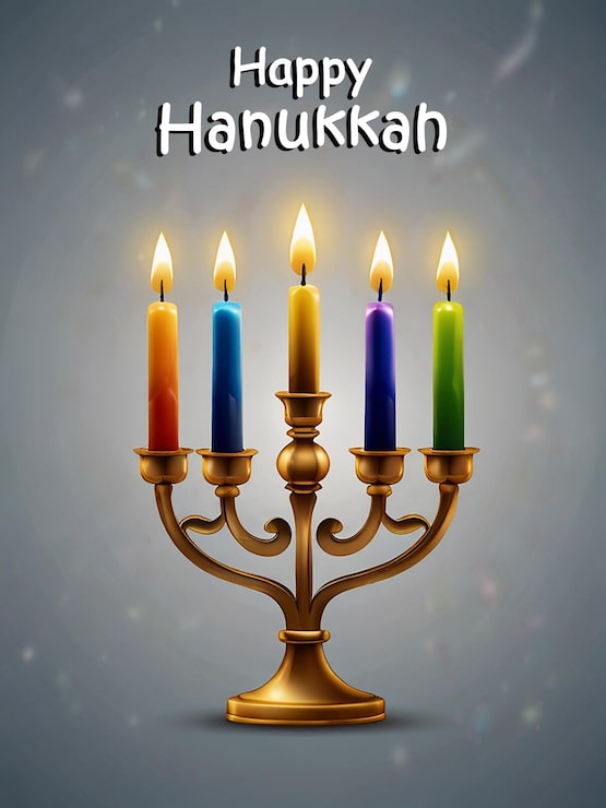 PSD hanukkah kort eller baggrundsskabelon med redigerbar fil