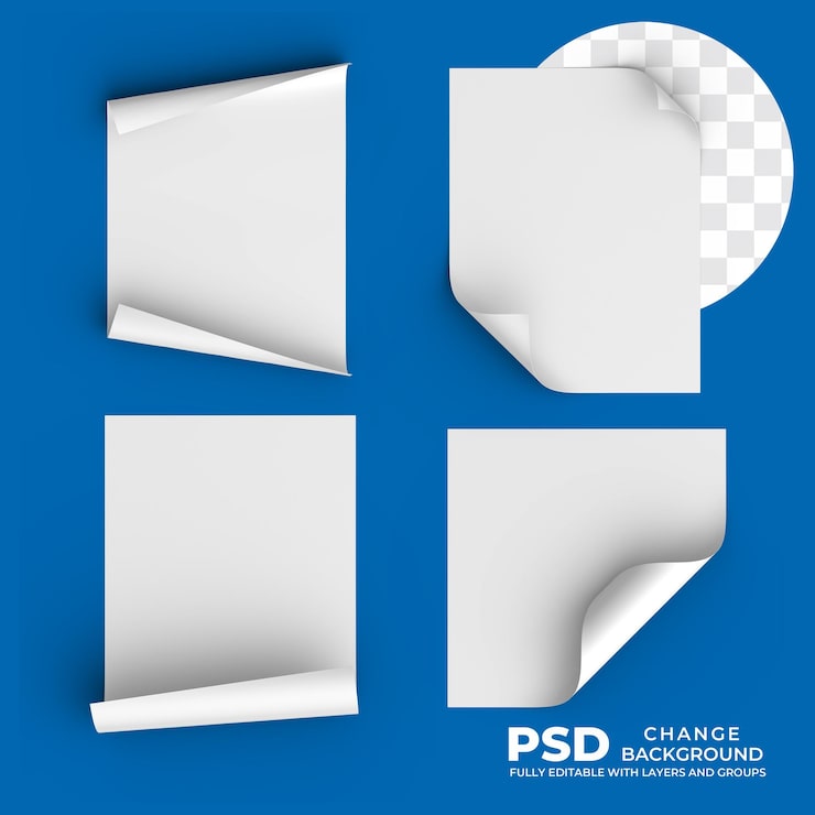 PSD kağıt torba maketi