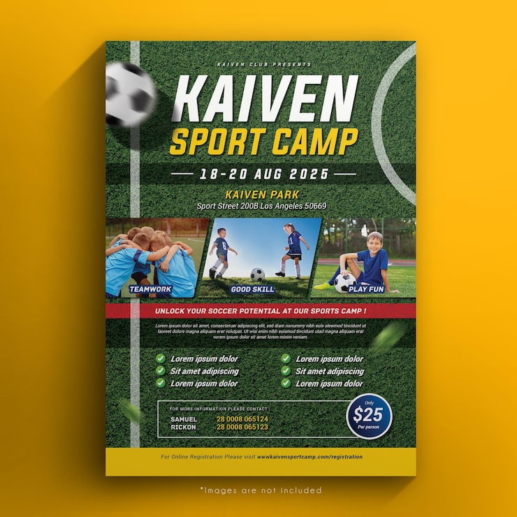 PSD kaiven sport camp flyer