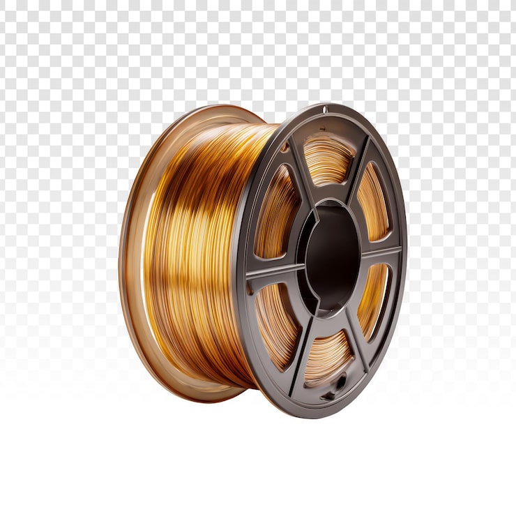 PSD katmanlı üretim için gerçekçi 3d yazıcı filament makarası