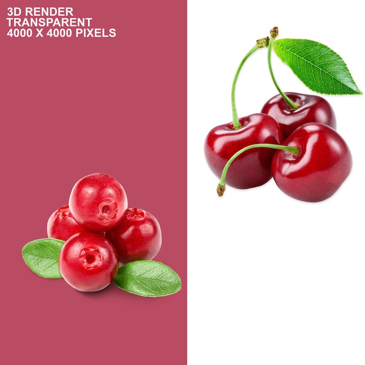 PSD körsbärsjuice transparent bakgrund