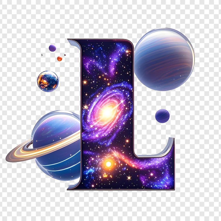 PSD kosmiczna litera l
